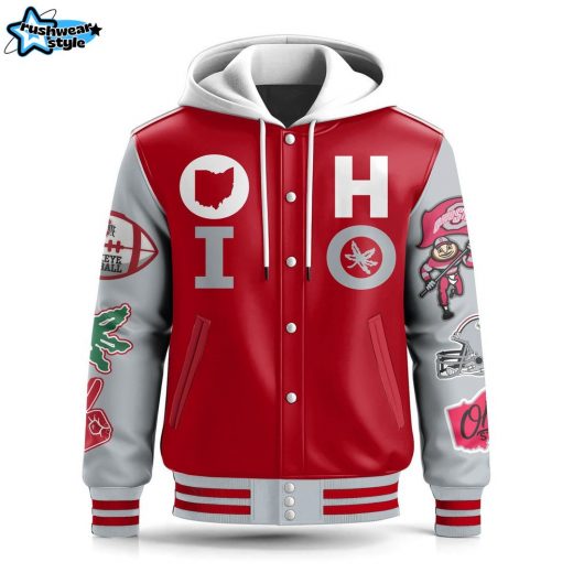 Ohio State Buckeyes Hooded Baseball Jacket