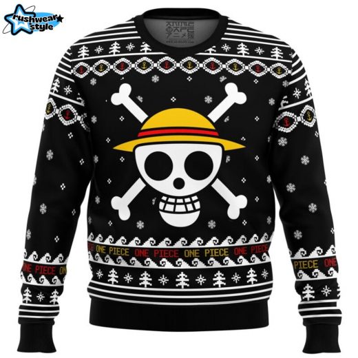 One Piece Straw Hat Pirates Christmas Ugly Christmas Sweater