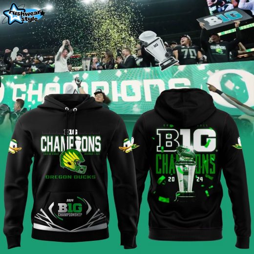 Oregon Ducks 2024 Big Ten Football Conference Champions Locker Room Hoodie