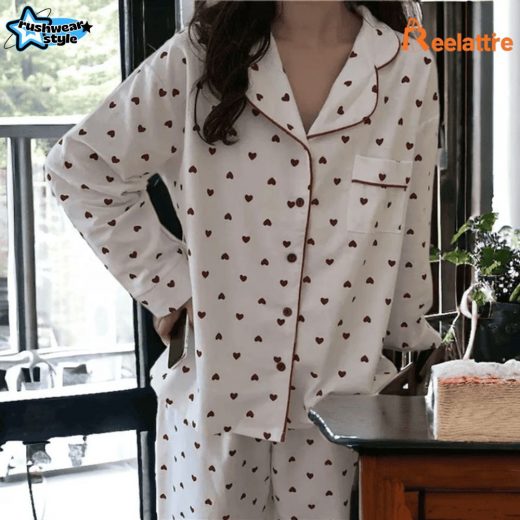 PREMIUM VLT VALENTINE HEART COTTON PAJAMAS SET NDM