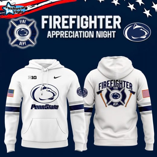 Penn State Football x 2024 Firefighter Appreciation Night Premium Limited Hoodie