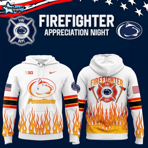 Penn State Football x 2024 Firefighter Appreciation Night Premium Limited Hoodie V2