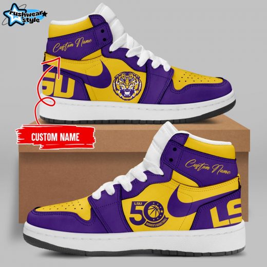 Special LSU Women’s Basketball Air Jordan 1 for fans V2