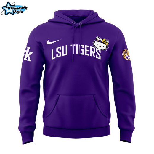 Special New Hello Kitty x LSU Tigers Basketball Hoodie