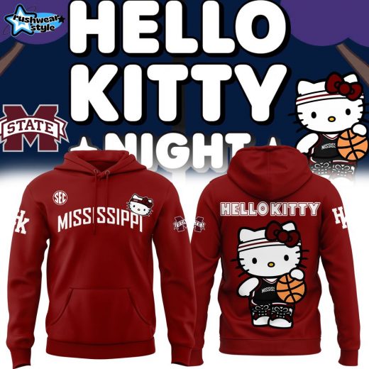 Special New Hello Kitty x Mississippi State Bulldogs Hoodie