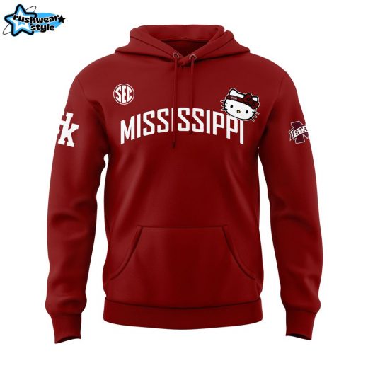 Special New Hello Kitty x Mississippi State Bulldogs Hoodie