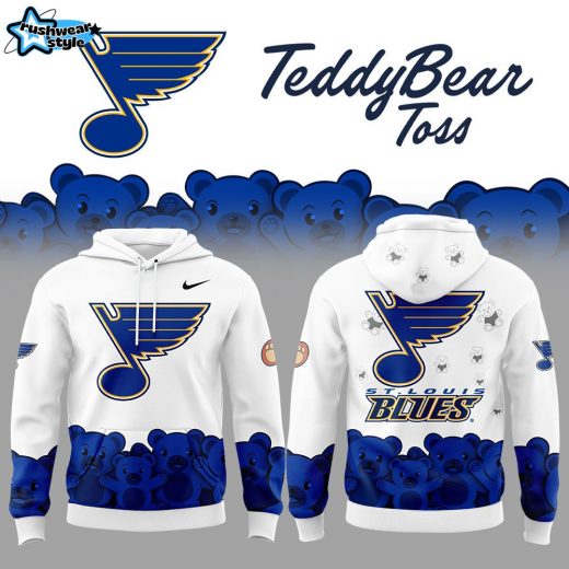 St. Louis Blues Teddy Bear Toss Nike Hoodie