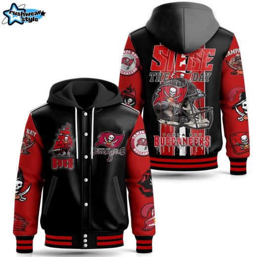 Tampa Bay Buccaneers Hooded Baseball Jacket