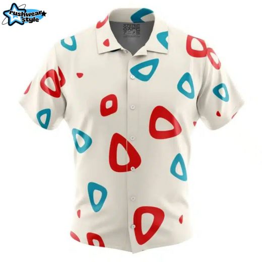 Togepi Pattern Pokemon Button Up Hawaiian Shirt