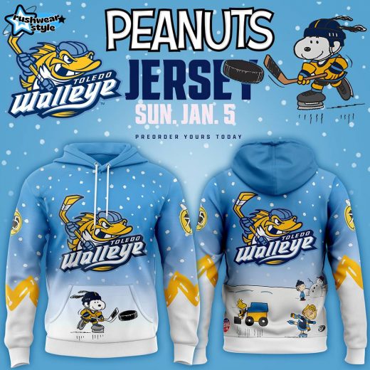 Toledo Walleye x Peanuts Night Limited Edition Hoodie