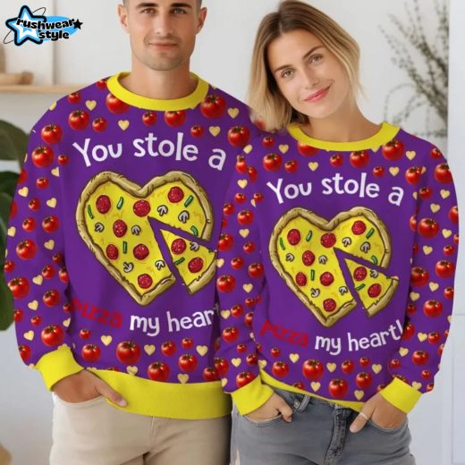 You Stole a Pizza My Heart Valentine Funny Sweater