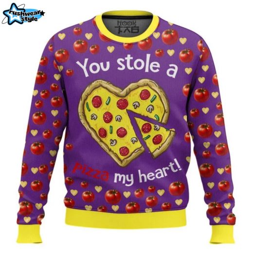 You Stole a Pizza My Heart Valentine Funny Sweater