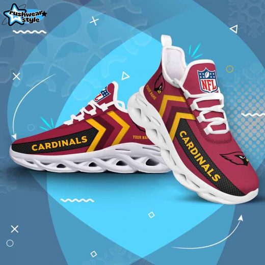 Aizona Cardinals Custom Name Max Soul Shoes V08