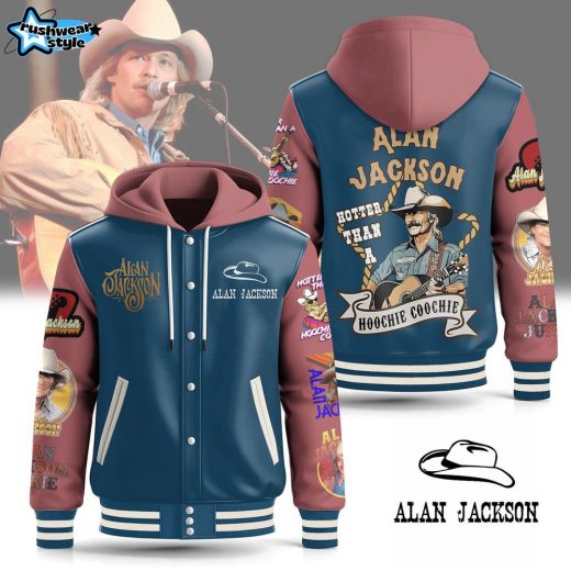 Alan Jackson Hooded Baseball Jacket