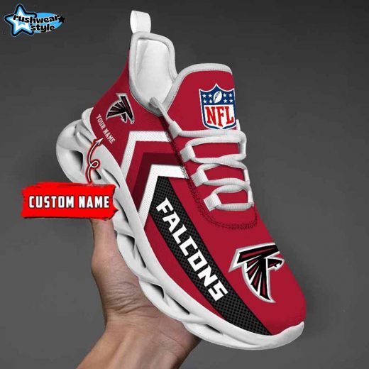 Atlanta Falcons Custom Name Max Soul Shoes V08