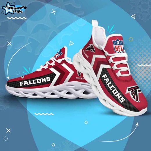 Atlanta Falcons Custom Name Max Soul Shoes V08