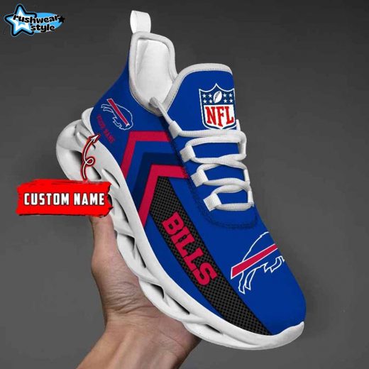 Buffalo Bills Custom Name Max Soul Shoes V08