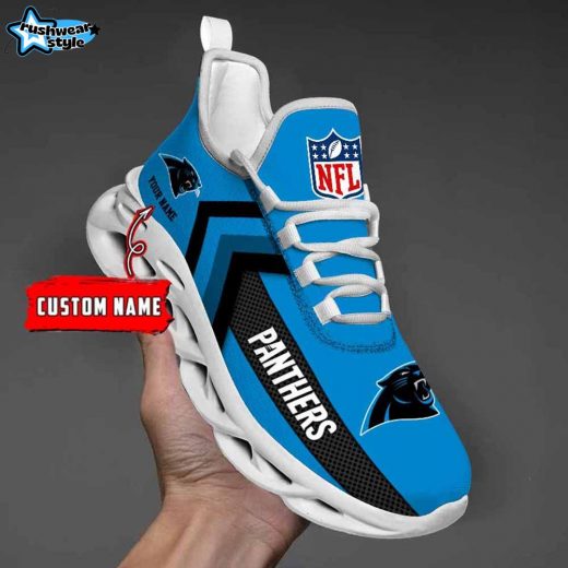 Carolina Panthers Custom Name Max Soul Shoes V08