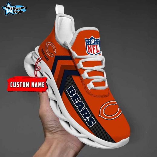 Chicago Bears Custom Name Max Soul Shoes V08