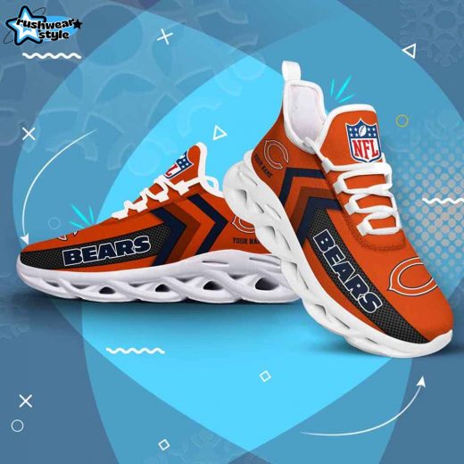 Chicago Bears Custom Name Max Soul Shoes V08