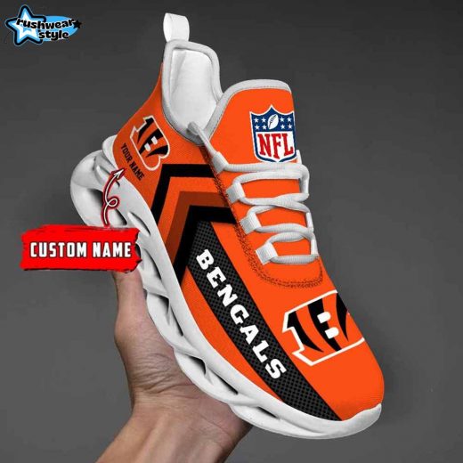 Cincinnati Bengals Custom Name Max Soul Shoes V08