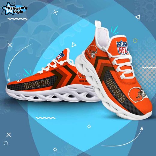 Cleveland Browns Custom Name Max Soul Shoes V08