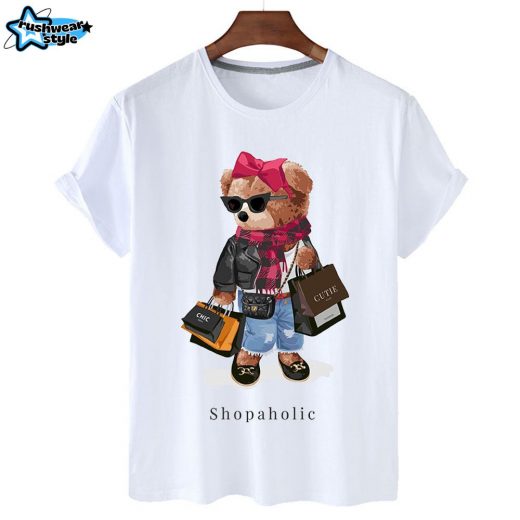 Confessions of a Shopaholic Short Sleeved Graphic Tee White