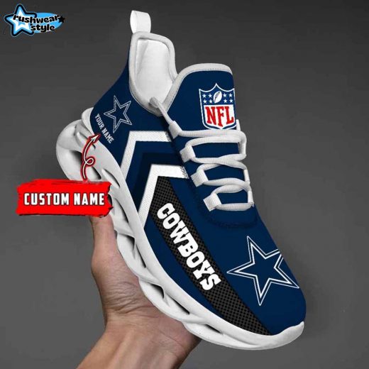 Dallas Cowboys Custom Name Max Soul Shoes V08