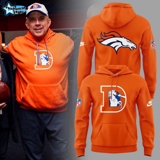 Denver Broncos Coach Sean Payton Throwback Hoodie – NFL Team Vintage Apparel