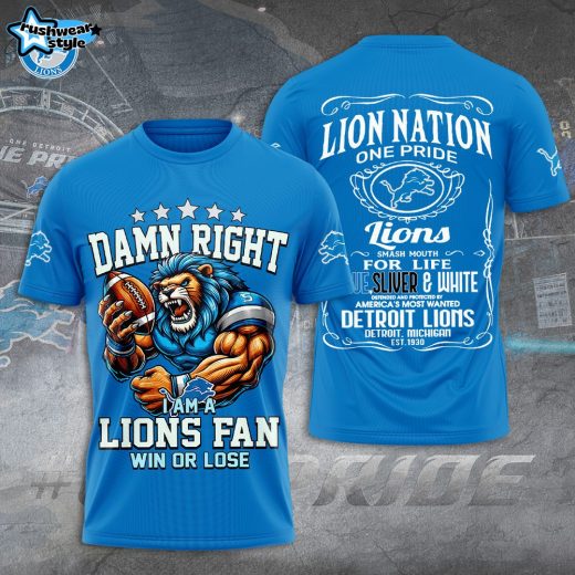 Detroit Lions 3D T-Shirt