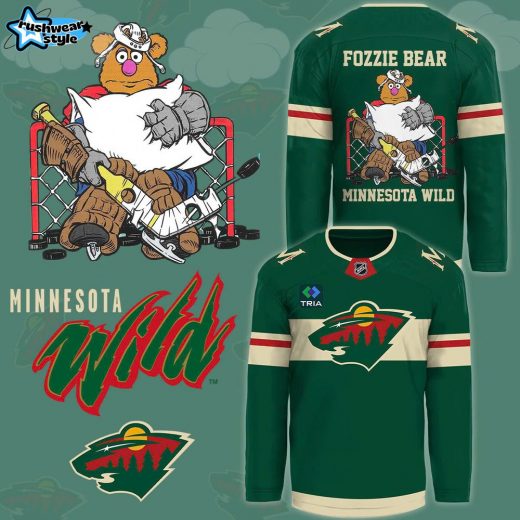 Fozzie Bear Minnesota Wild Jersey | Unique Fan Gear