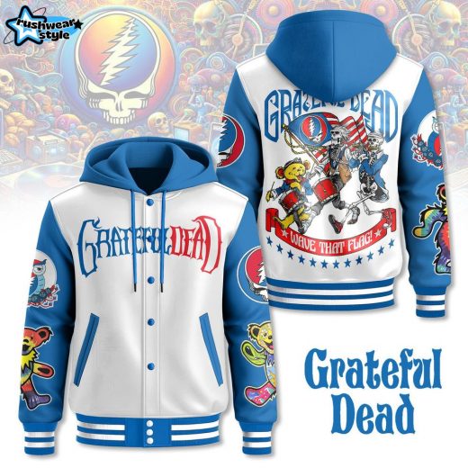 Grateful Dead Hooded Baseball Jacket