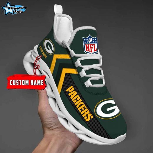 Green Bay Packers Custom Name Max Soul Shoes V08