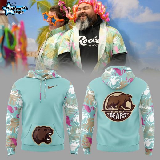 Hershey Bears Corona + Modelo Hawaiian Hoodie | Night Edition