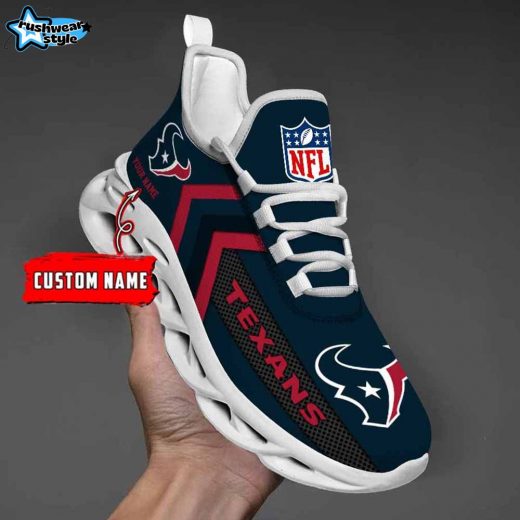 Houston Texans Custom Name Max Soul Shoes V08