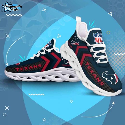 Houston Texans Custom Name Max Soul Shoes V08