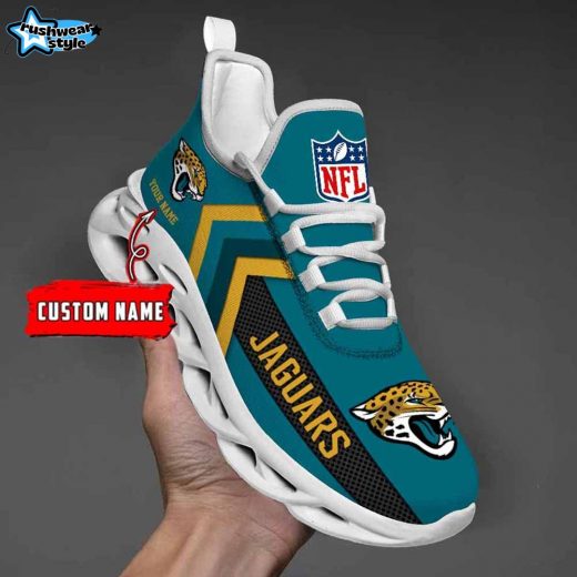 Jacksonville Jaguars Custom Name Max Soul Shoes V08