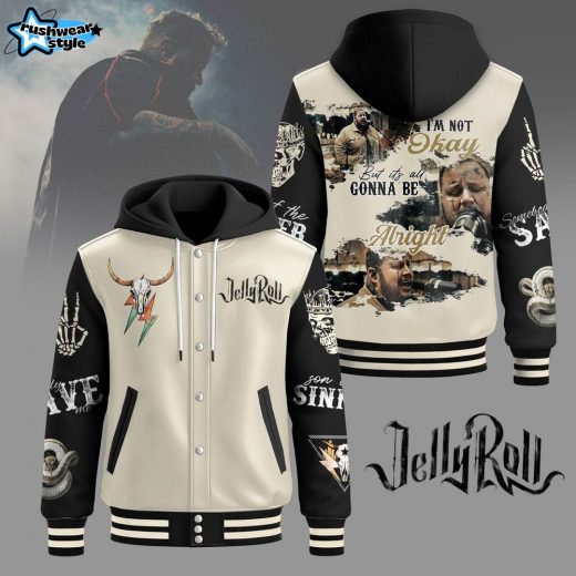 Jelly Roll Hooded Baseball Jacket – Country Music Apparel