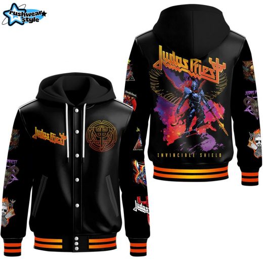 Judus Priest Hooded Baseball Jacket