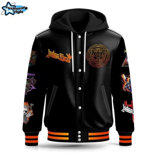 Judus Priest Hooded Baseball Jacket