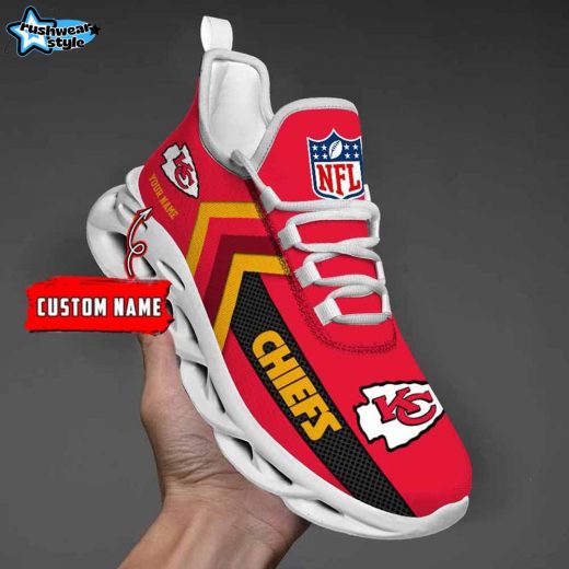 Kansas City Chiefs Custom Name Max Soul Shoes V08