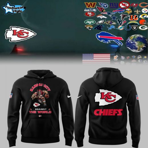 Kansas City Chiefs Football NFL 2025 Nike Limited “Chiefs Against The World” Black Hoodie