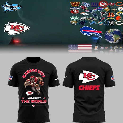 Kansas City Chiefs Football NFL 2025 Nike Limited “Chiefs Against The World” Black T-Shirt