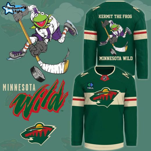 Kermit the Frog Minnesota Wild Jersey | Exclusive Design