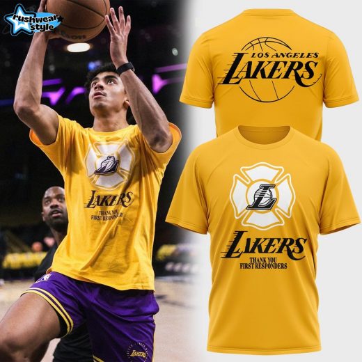 Lakers Thank You First Responders 3D T-Shirt