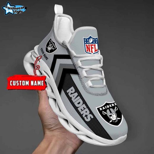 Las Vegas Raiders Custom Name Max Soul Shoes V08