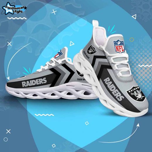 Las Vegas Raiders Custom Name Max Soul Shoes V08