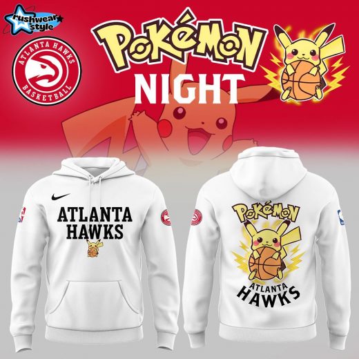 Limited Edition Atlanta Hawks X Pokemon Night Hoodie 2025