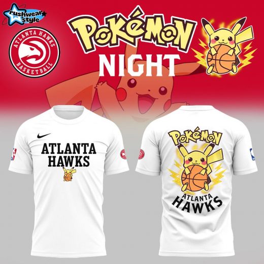 Limited Edition Atlanta Hawks X Pokemon Night T-Shirt 2025