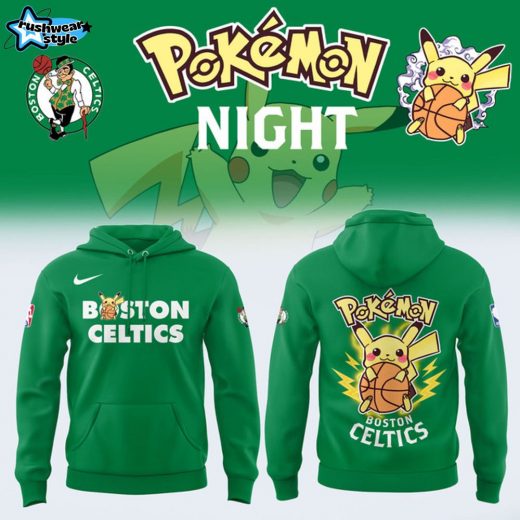 Limited Edition Boston Celtics x Pokémon Night Hoodie 2025